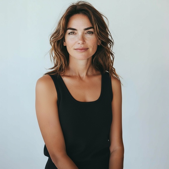 St. John Tops - HP! 🎉❤️ Vintage St. John Basics Black Knit Camisole